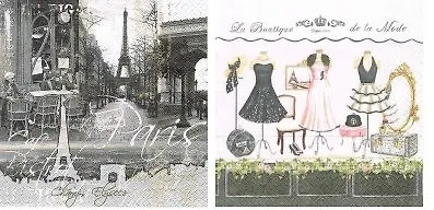 Салфетки для декупажа Городская мода - 2 шт. P-RIS/MODE - фото 1