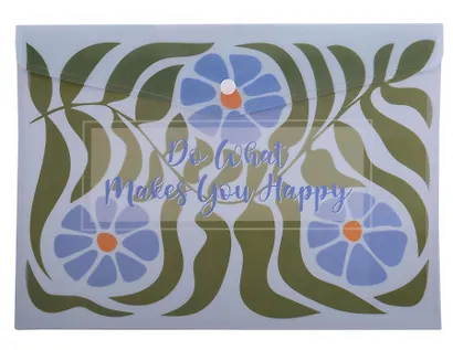 Папка-конверт А4 на кнопке "Garden flowers" ассорти - фото 8