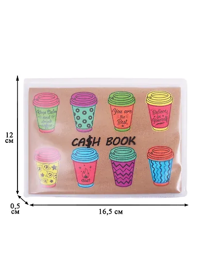 Записная книжка А6 32л "КОФЕ" для записи доходов и расходов, мягк.переплет, скоба, ПВХ-конверт - фото 4