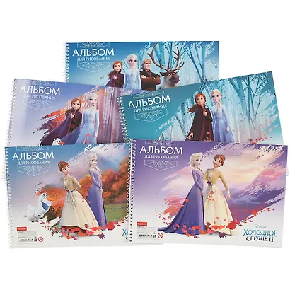Альбом для рисования "Холодное сердце", А4, 30 листов, на спирали, в ассортименте - фото 7