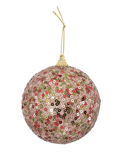 Новогоднее подвесное украшение Елочный шар (пенополистирол) (8х8) - фото 1
