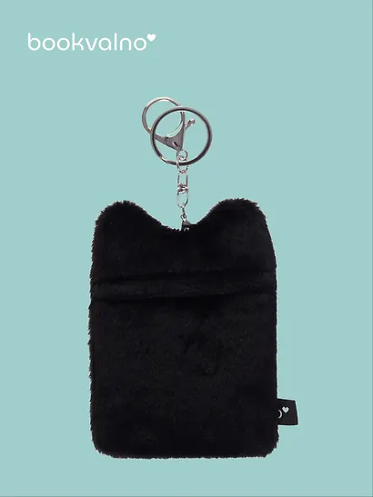 Чехол для карточек (картхолдер) Глазастик (карабин) (плюш) (9х13) - фото 2