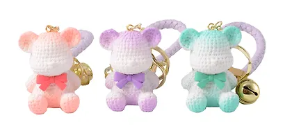 Брелок Мишка вязаный (градиент) (ПВХ) (6см) (12-05149-A032) Bookvalno - фото 1