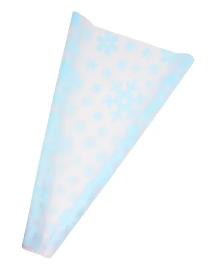 Пленка упаковочная 70*200 см "Снежинки" голубой - фото 1