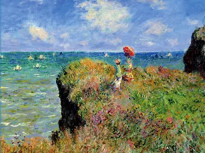 Кардхолдер. Моне. Прогулка по скалам Пурвиля (в форме книжки) (Арте) - фото 1