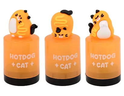 Точилка 1отв. "Кот хот-дог" с контейнером, ассорти - фото 1