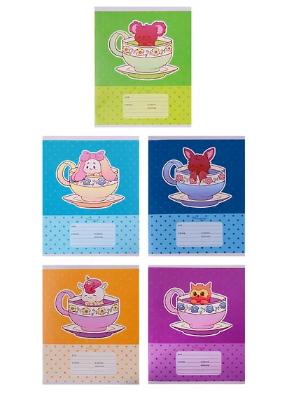 Тетрадь в линейку Unnika, "Волшебное чаепитие", 12 листов, в ассортименте - фото 4