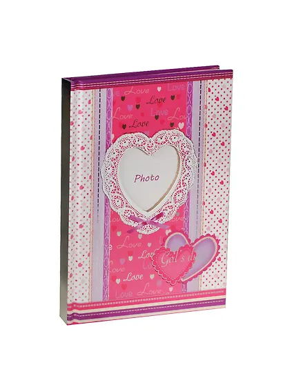 Ежедневник девочки А6+ 80л 125*178 "СЕРДЦА, ЦВЕТЫ" обл.карт.и бум., тисн.фольгой, ляссе, Феникс - фото 1