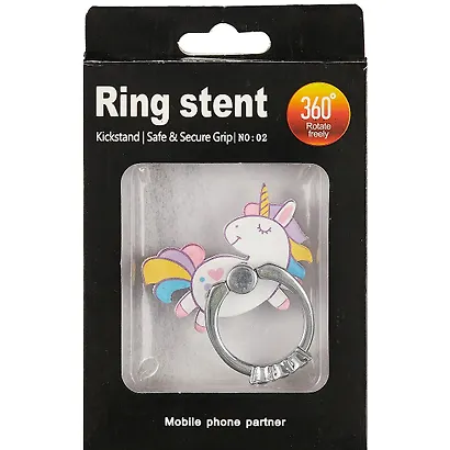 Держатель-кольцо для телефона Единорожек (металл) (коробка) (12-17727-5562) - фото 3