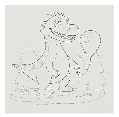 Картина по номерам детская LORI "Мечтатель", холст на подрамнике 20х20 см - фото 3