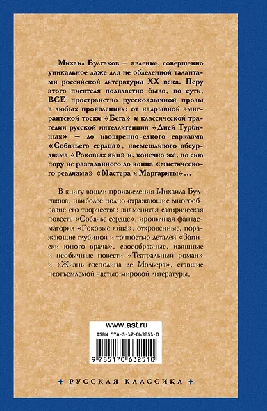 Собачье сердце. Роковые яйца. Записки юного врача. Театральный роман. Жизнь господина де Мольера - фото 2