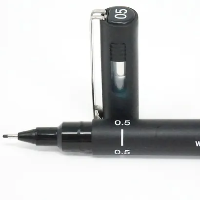 Линер черный "PIN" 05, толщина линии 0.5, UNI - фото 4