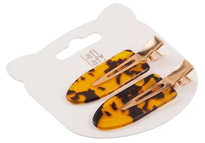 Набор заколок Леопардовый принт (2шт) (пластик) (12-253004-С17) (Lafilaf) - фото 3