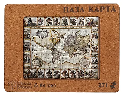Пазл "Фигурный Историческая карта мира", 271 деталь - фото 4