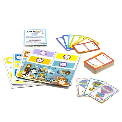 Baby Games. Набор игр. Учим время. Дни недели + домино "часы" - фото 3