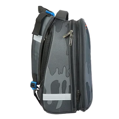 Рюкзак каркасный Hatber, ERGONOMIC Graffiti 37*29*17см, 2 отделения на молнии, светоотражающие элементы - фото 4