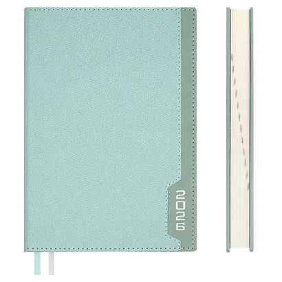 Еженедельник датированный 2026 год, А5, 176 листов "Джут", мятный - фото 2