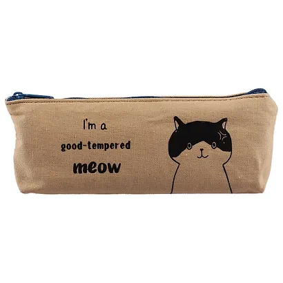 Пенал на молнии «Коты с надписями», 20 х 8.5 см - фото 3