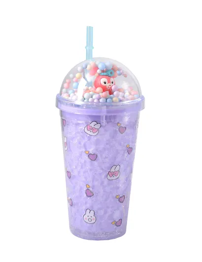 Стакан с эффектом льда Kawaii Зайчики (пластик) (450мл) - фото 2