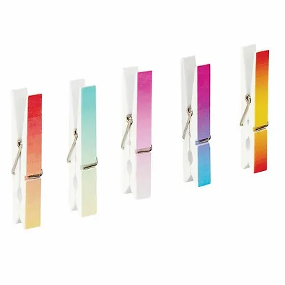 Прищепки декоративные Яркий градиент, 5 штук, 7,2 см, ассорти, ОСТРОВ СОКРОВИЩ, 662676 - фото 3