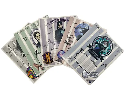 Тетрадь в клетку Centrum, "Вэнсдэй коллаж", 18 листов, в ассортименте - фото 2