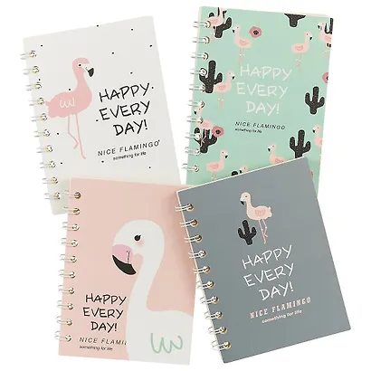 Записная книжка «Nice flamingo» А6, 50 листов в линейку, спираль - фото 4