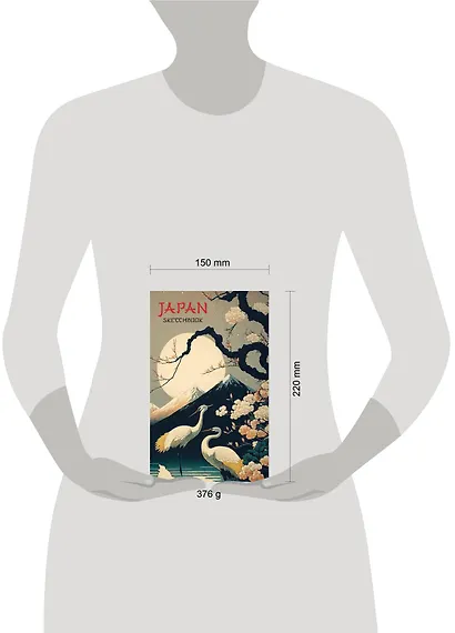 Скетчбук А5 48л "Japan Sketchbook" 190г/м2, тв.обложка, гребень - фото 7