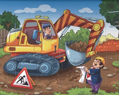 Пазлы 5 сказок Машинки. Стихи для малышей - фото 4