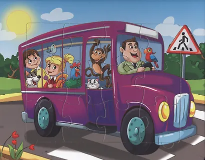 Пазлы 5 сказок Машинки. Стихи для малышей - фото 5