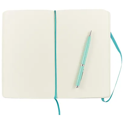 Книга для записей Moleskin Classic Soft, мягкая обложка, светло-бирюзовая, 96 листов, А5 - фото 3