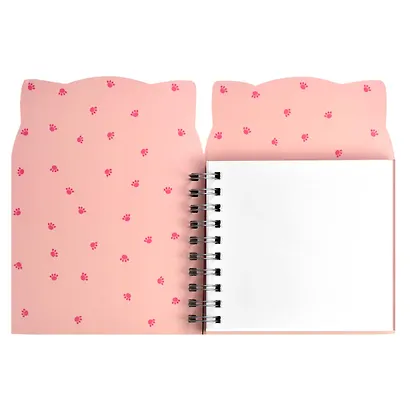 Скетчбук А5 100л "Необычная клубничка" белый офсет, 100г/м2, фигурная вырубка, тв.обложка, гребень - фото 3