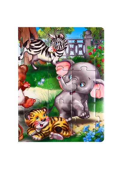 Стихи про зверят (книга-пазл) (картон) Сиварева (КНП-3704) - фото 3