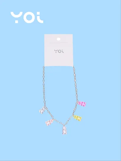 Цепочка Yoi, "Мишки", 48 см - фото 3