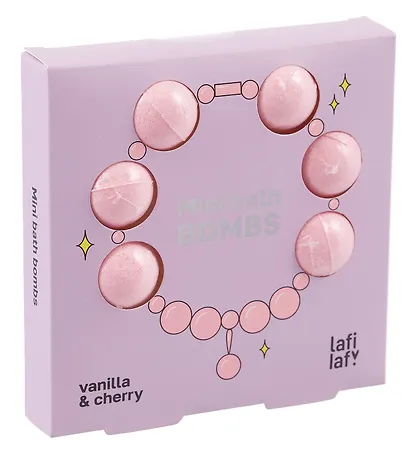 Набор мини-бомбочек для ванны Ожерелье (ваниль и вишня) (6шт) (60г) (12-source-bath_2) (Lafilaf) - фото 4