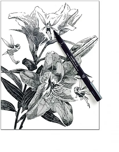 Линер черный "PIN" 005, толщина линии 0.2, UNI - фото 6