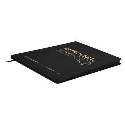 Дневник шк. "Интроверт" кожзам, тв.переплёт, тиснение фольгой, пантон, одно ляссе, закругл.углы - фото 2