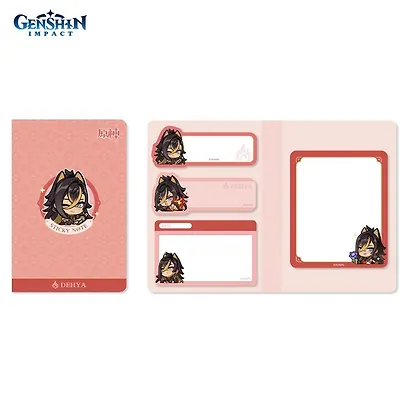 Блоки для записей, 4 штуки "Chibi Expression Dehya" диспенсер-книжка - фото 4