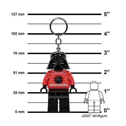 LGL-KE173H Брелок-фонарик для ключей LEGO Star Wars - Дарт Вейдер в свитере (Darth Vader Sweater), возраст 6+ - фото 8