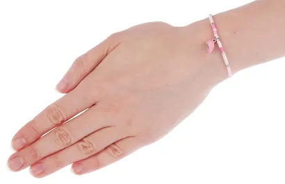 Набор парных браслетов с подвеской «Сердечко», бисер, металл, Lafilaf - фото 8