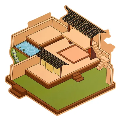 Набор наклеек с полем для создания миниатюрных сцен, размер 150х125 мм - фото 4