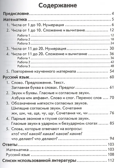 Математика. Русский язык. 1 класс. Зачетная тетрадь. Тематический контроль знаний учащихся - фото 2