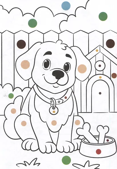 Животные. Раскраска по цветным точкам - фото 3