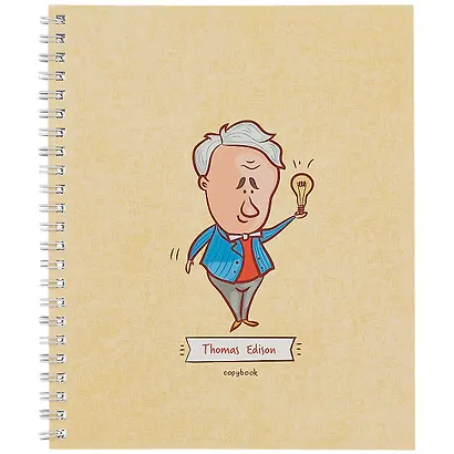 Тетрадь в клетку Listoff, "Величайшие умы", 48 листов, в ассортименте - фото 6