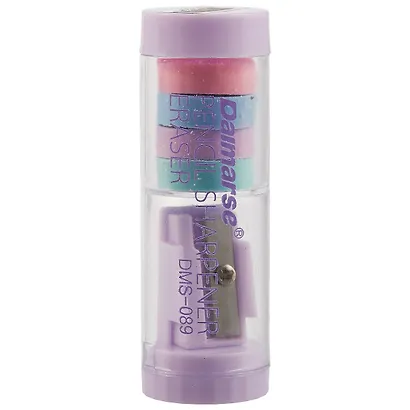 Набор Yoi, Pastel, точилка и ластик «Таблетница», в ассортименте - фото 5