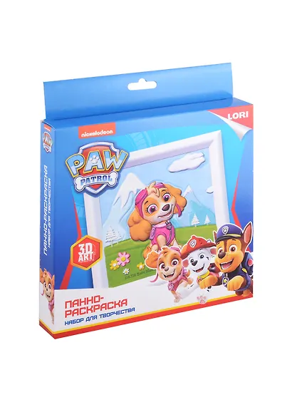 3D Art. Панно-раскраска Щенячий патруль "Скай" - фото 1