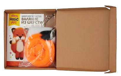 Набор для творчества. Валяние из шерсти, брелок "Лисенок" - фото 4