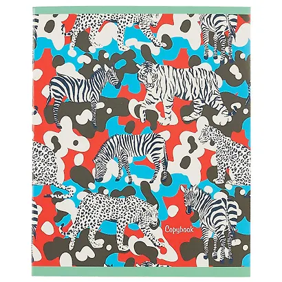 Тетрадь в клетку Unnika, "Красочные джунгли (графика)", 48 листов, в ассортименте - фото 1