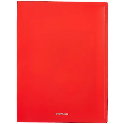 Папка 30ф А4 "Matt Classic" пластик, красный, Erich Krause - фото 1