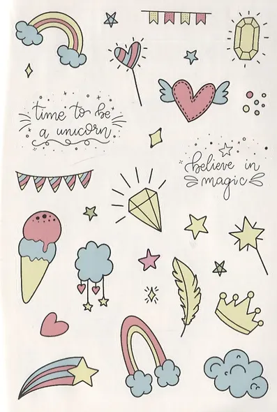 Bullet Journal Stickers: Более 300 наклеек - фото 3