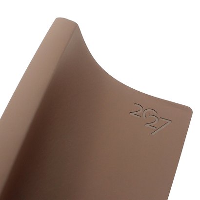 Ежедневник дат. 2027г. А5 176л "Soft Touch" американо, иск.кожа, интегр.переплет, тонир.блок, скругл.углы, ляссе, инд.уп - фото 4